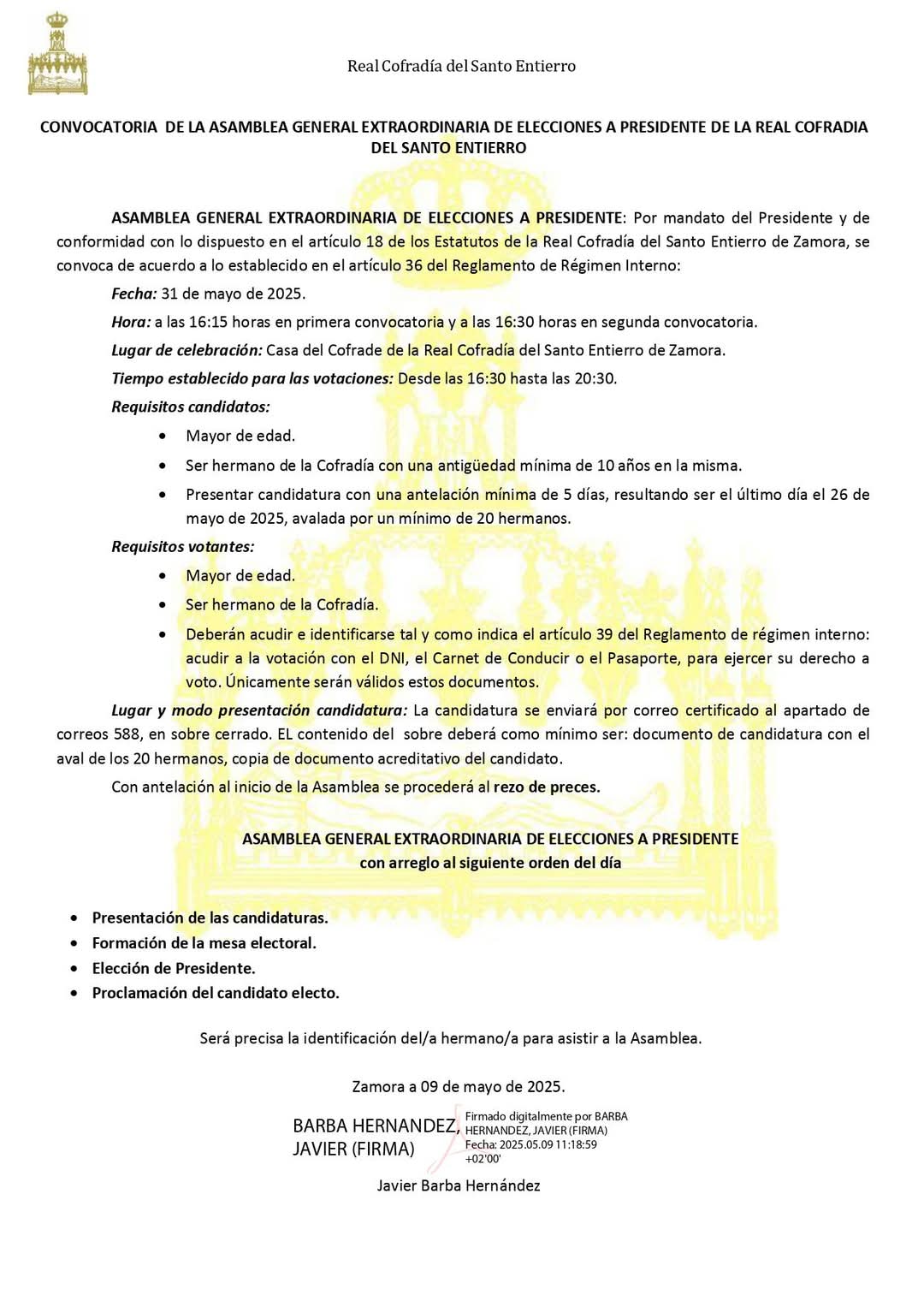 Asamblea General Extraordinaria